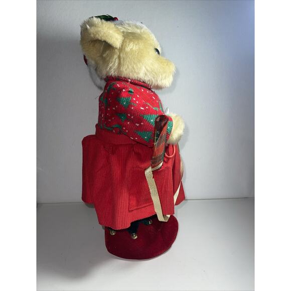 16” Teddy Bear Christmas Plush Standing Figurine Holiday - Picture 5 of 12